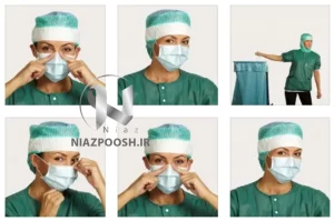 پوشیدن ماسک یکبارمصرف